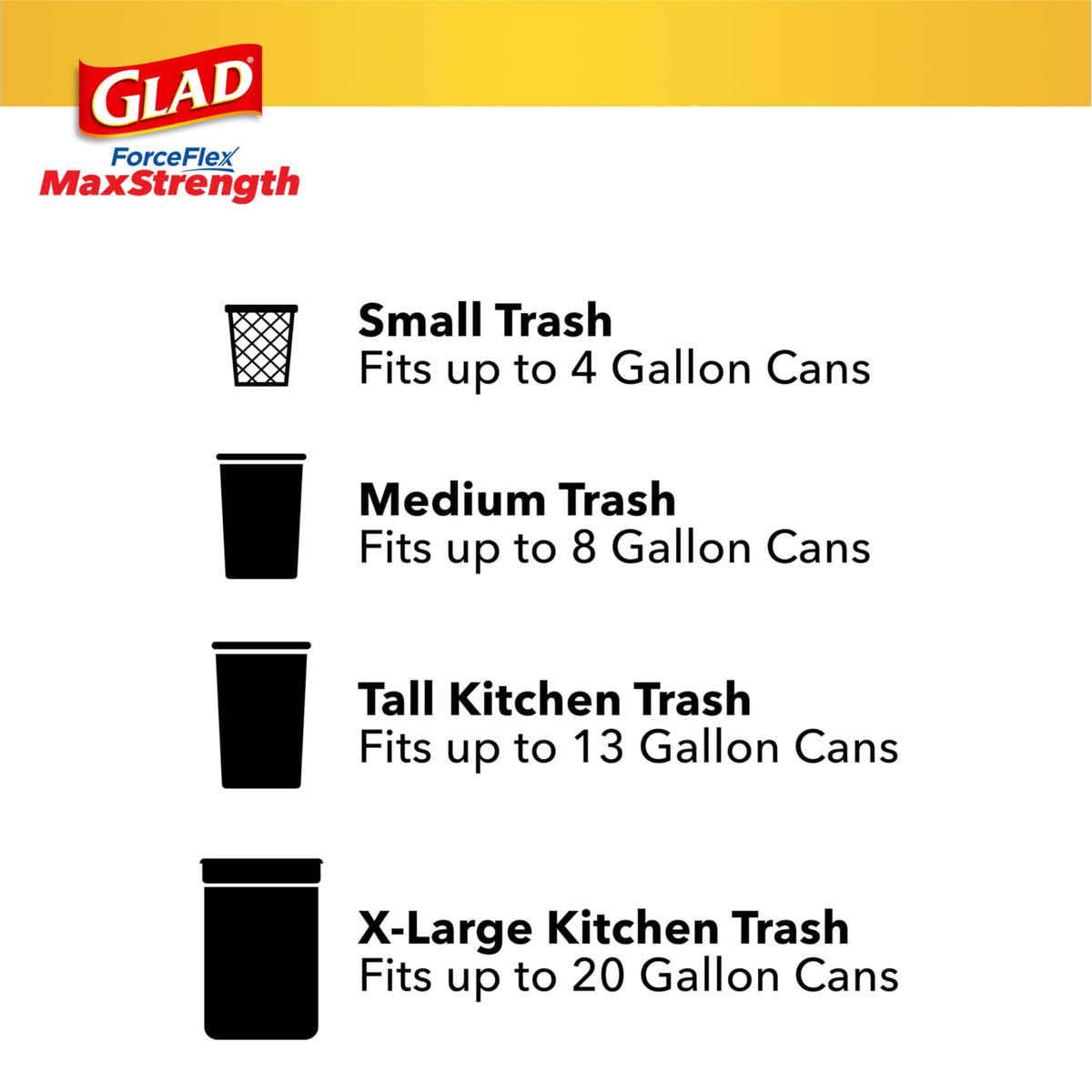 XL Trash Bags, 20 Gal, 30 Ct N69890