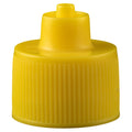 Yellow Luer Lock Bottle Cap 20-410, Bag of 10 P707
