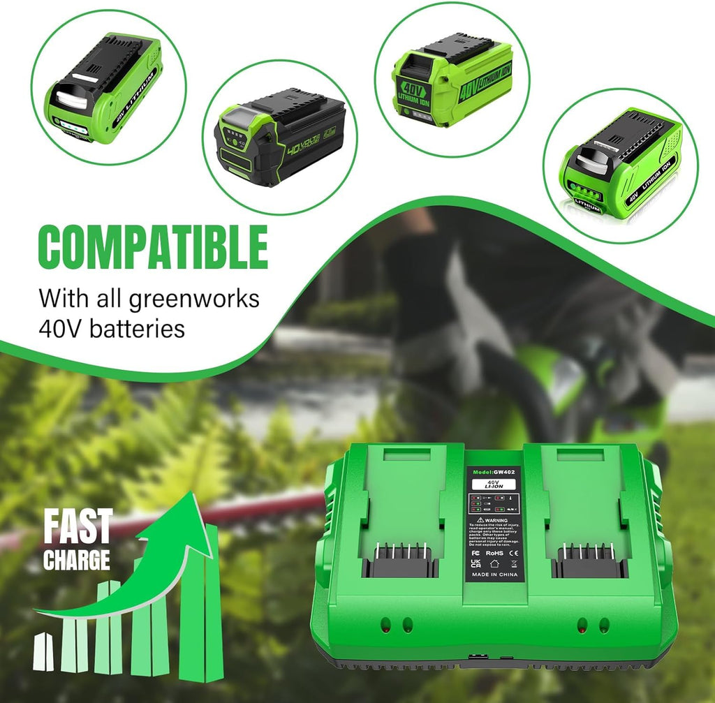40V 4.0Ah Battery and Charger X6412