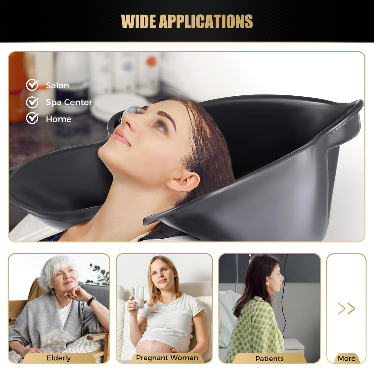 Portable Shampoo Bowl with Electric Pump O5457
