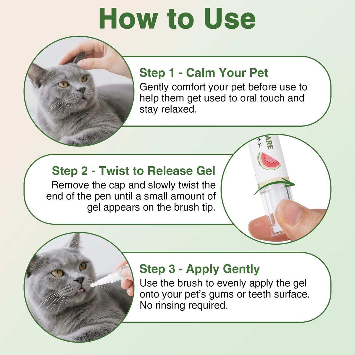 Cat Gum Care Pen with Soft Brush Tip D369