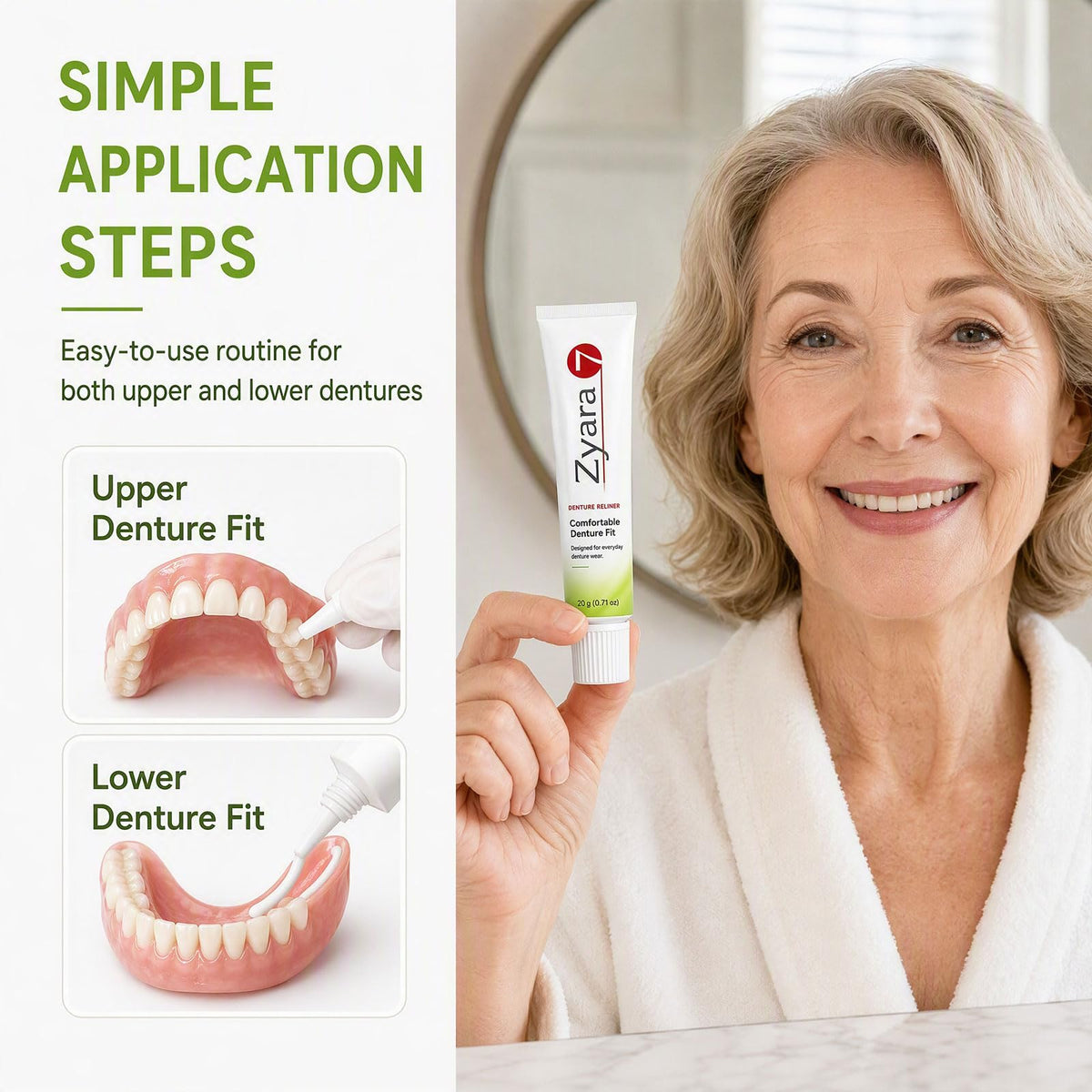 Denture Adhesive for Upper and Lower G1110