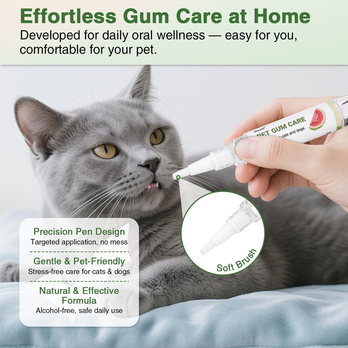 Cat Gum Care Pen with Soft Brush Tip D369