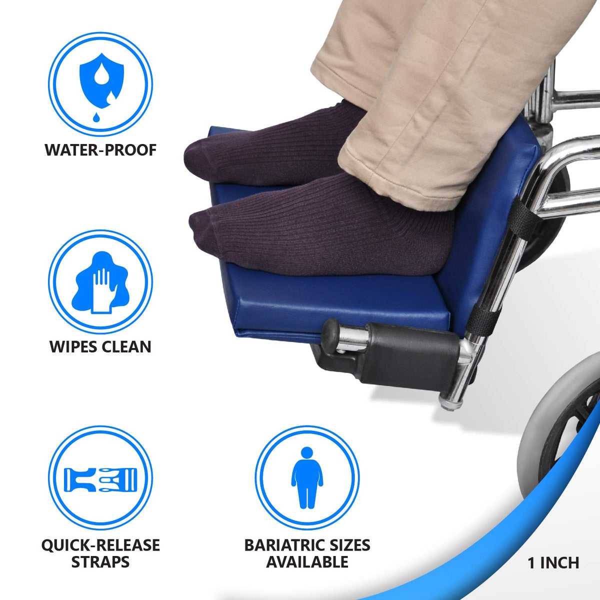 Wheelchair Foot-Rest Extender Elevating Pad P521325