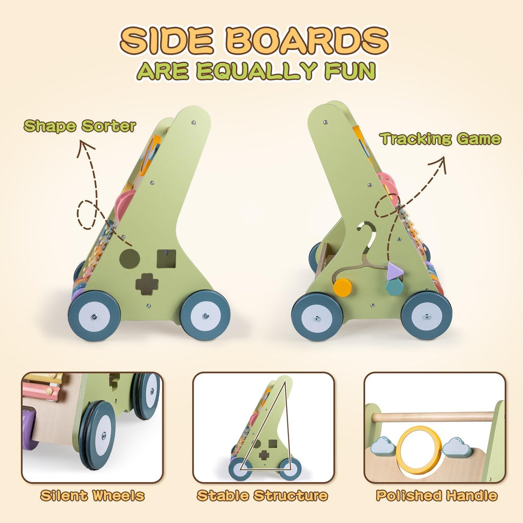 Wooden Baby Walker with Wheels P7779