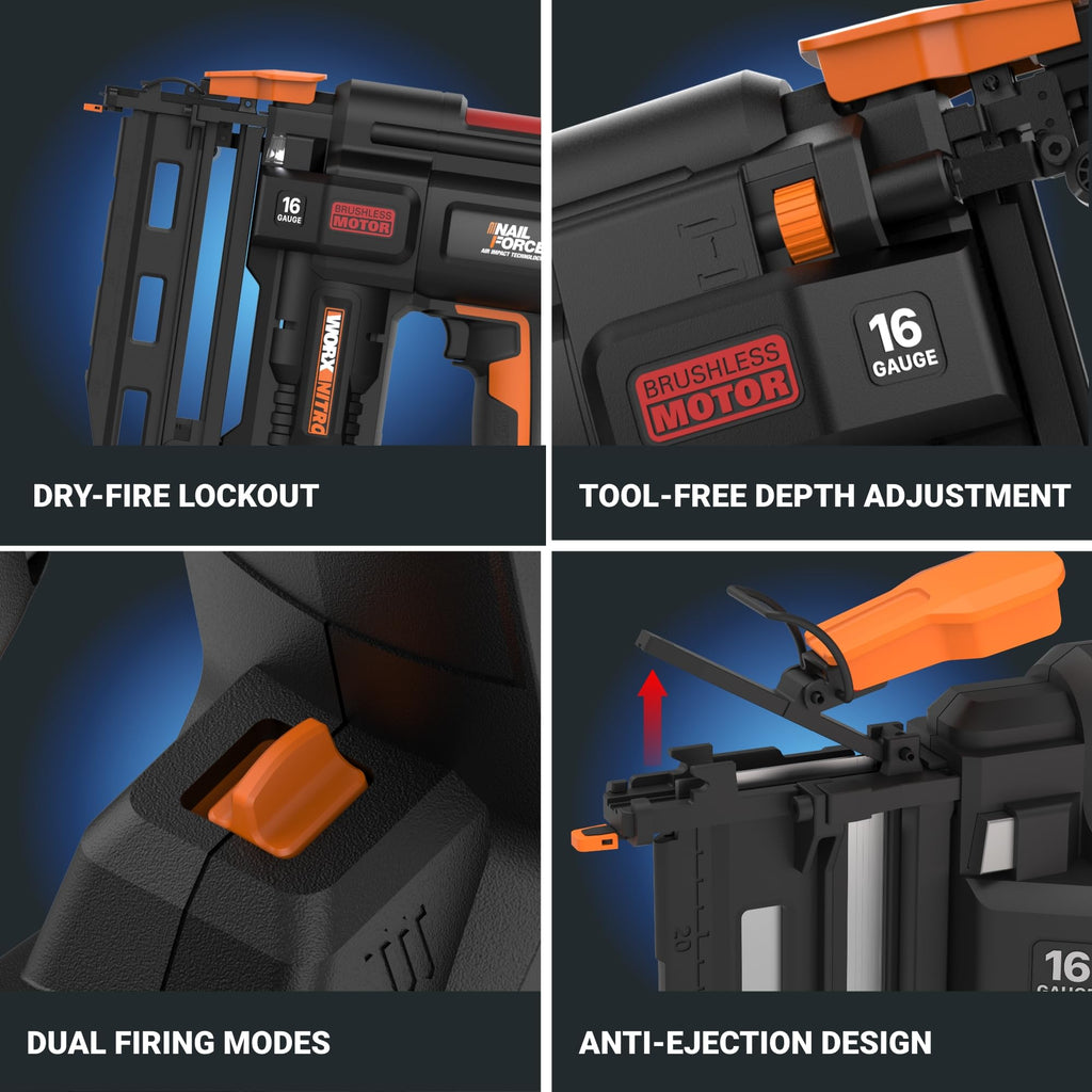 20V 16GA Cordless Finish Nailer P956