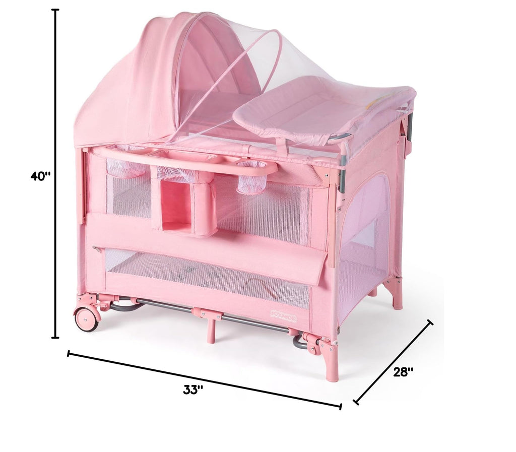 9 in 1 Bedside Bassinet with Changing Table X198