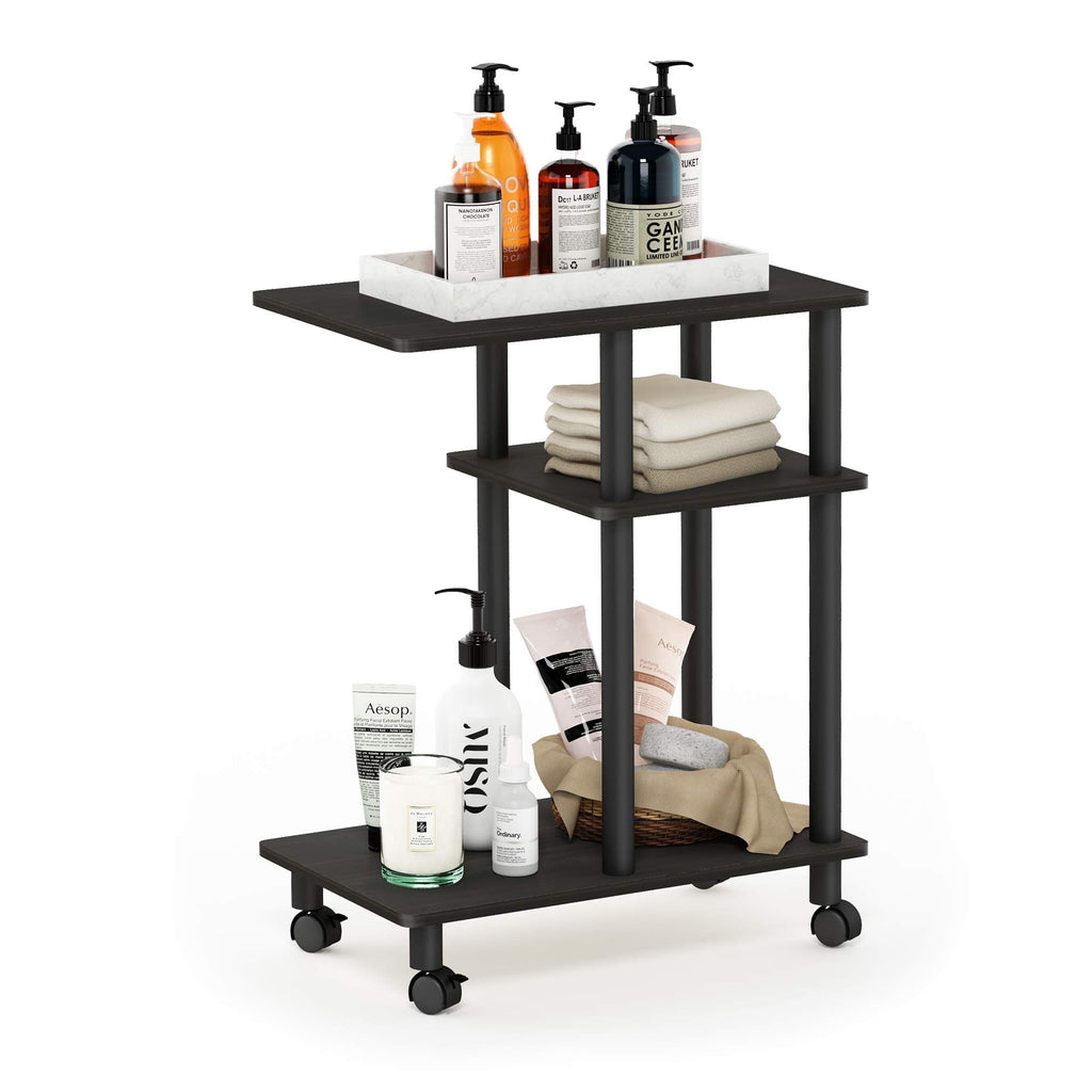C Shaped Side Table with Casters K3208