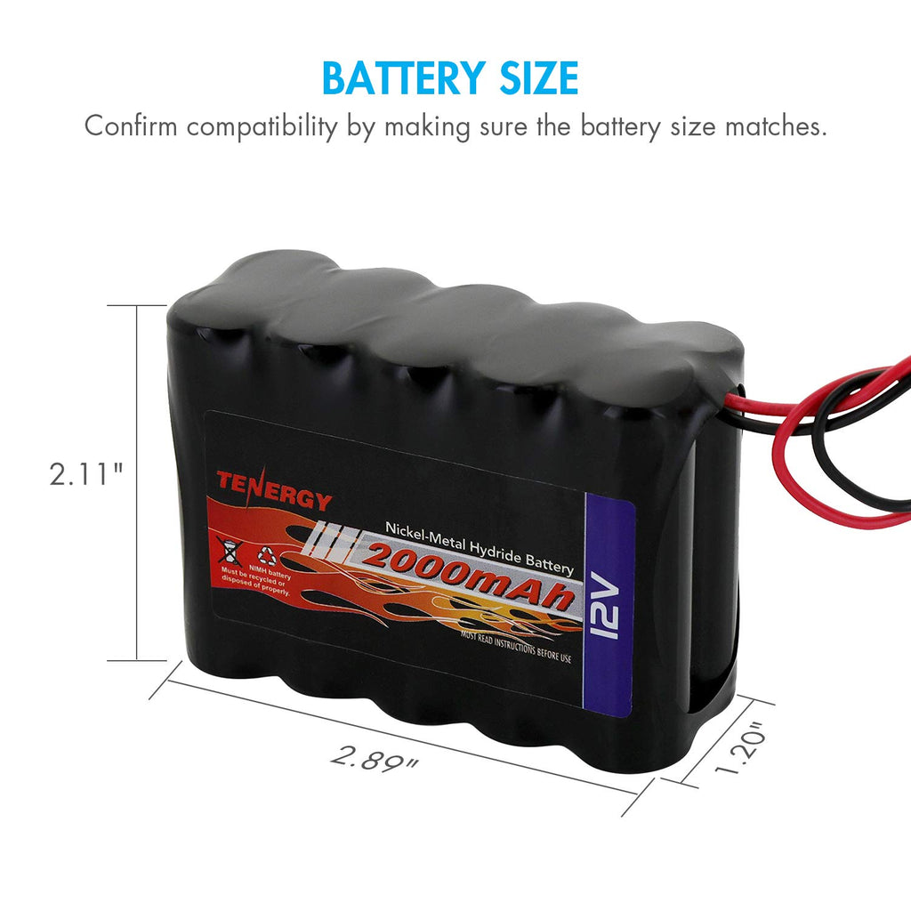 12V 2000mAh NiMH Rechargeable Battery Pack X31271