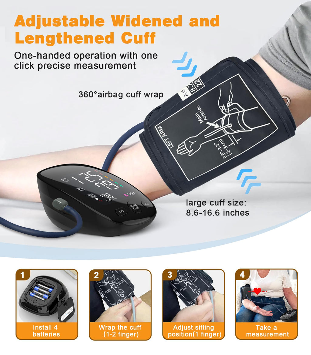 Upper Arm Blood Pressure Monitor with Dual User 240 Memory Sets I203