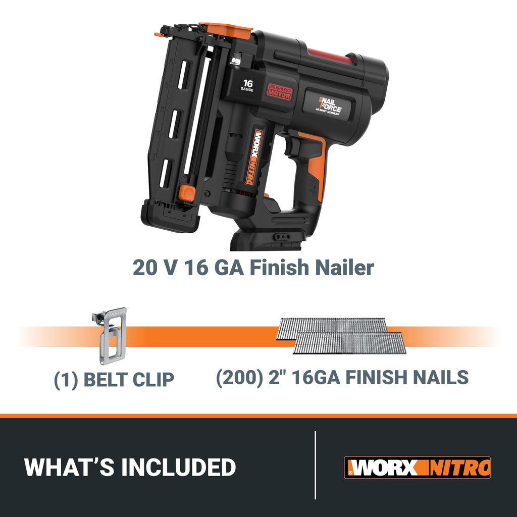 20V 16GA Cordless Finish Nailer P956