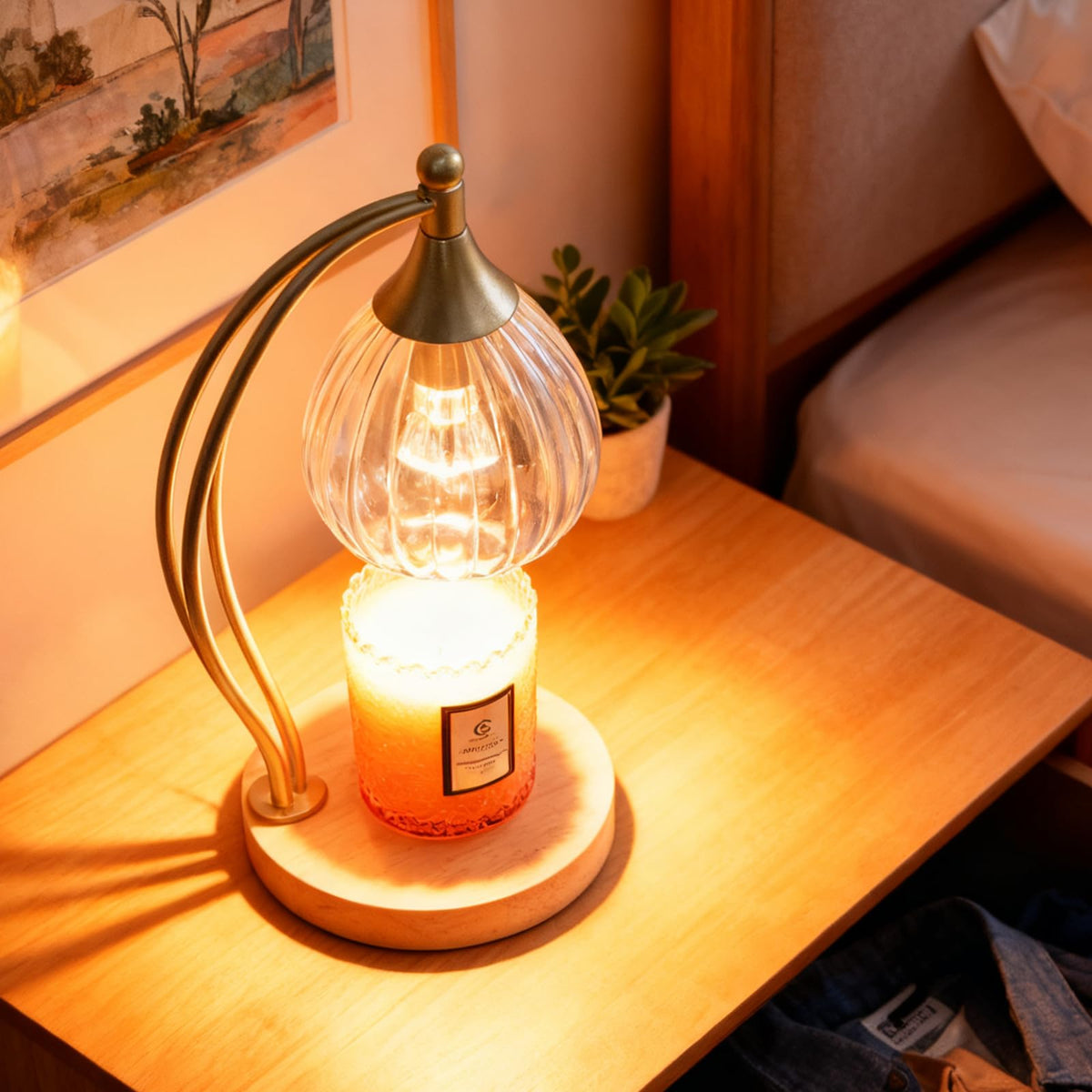 Dimmable Candle Warmer Lamp with Timer C8221