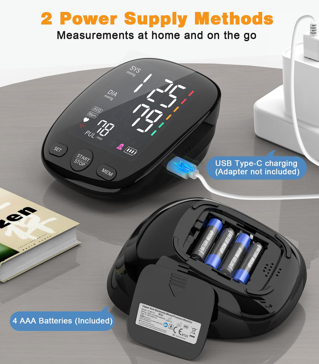 Upper Arm Blood Pressure Monitor with Dual User 240 Memory Sets I203