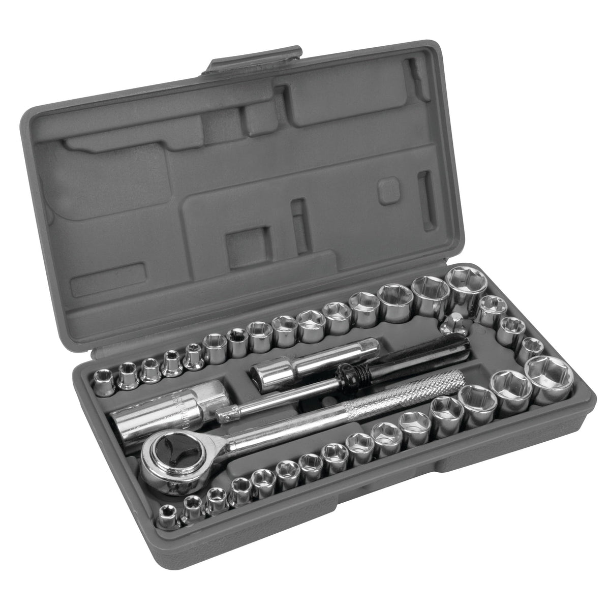 40-Piece SAE and Metric Socket Wrench Set W2083