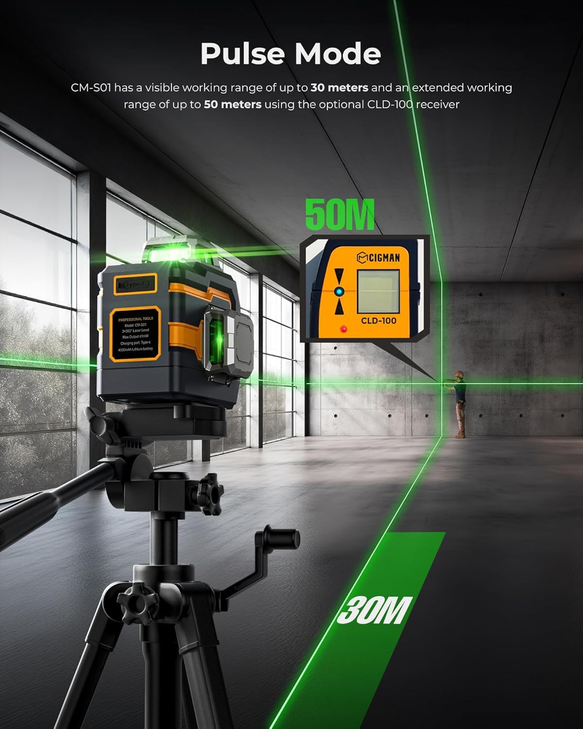 Green 3x360° Self Leveling Laser Level H573