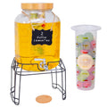 2 Gallon Glass Drink Dispenser with Stand I592
