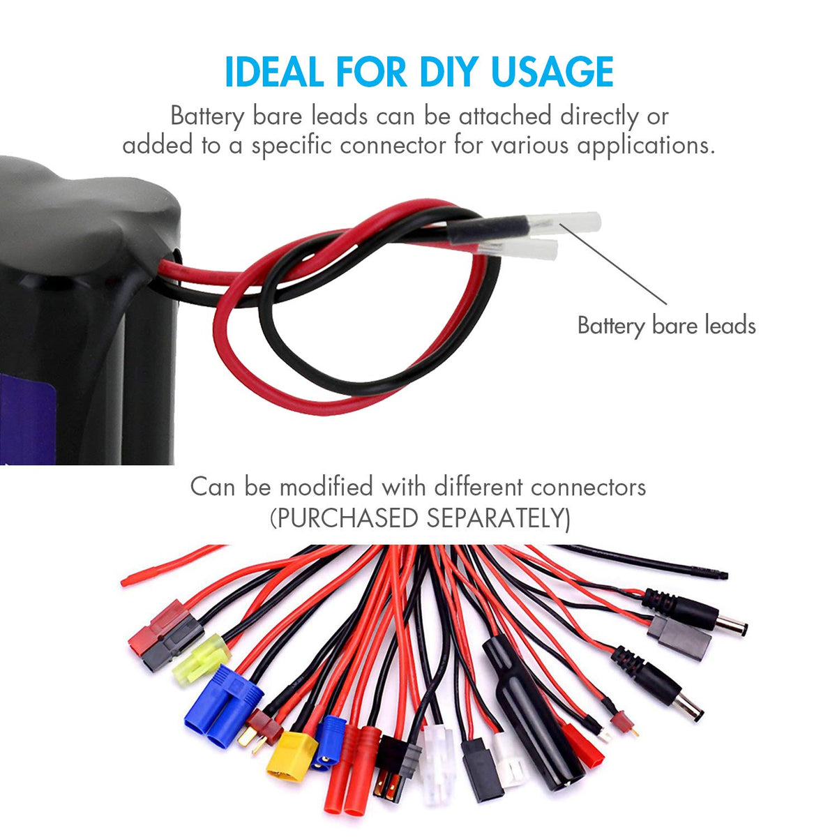 12V 2000mAh NiMH Rechargeable Battery Pack X31271
