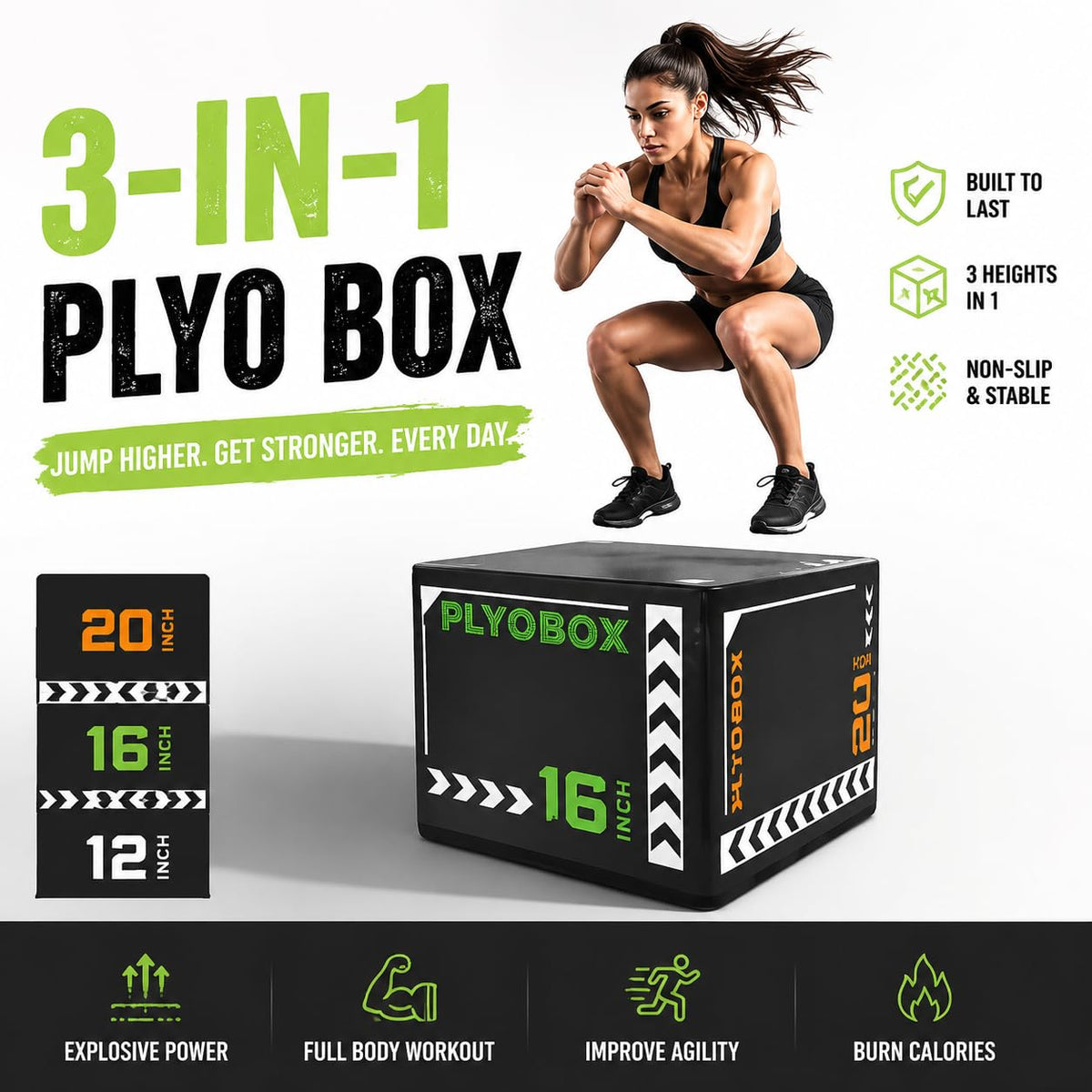 3 in 1 Foam Plyo Box Z8274