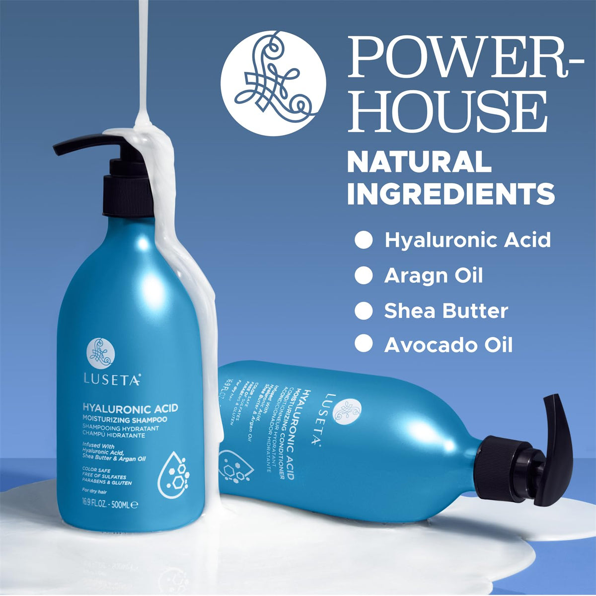 Hydrating Shampoo and Conditioner Set with Shea Butter & Avocado Oil R650769