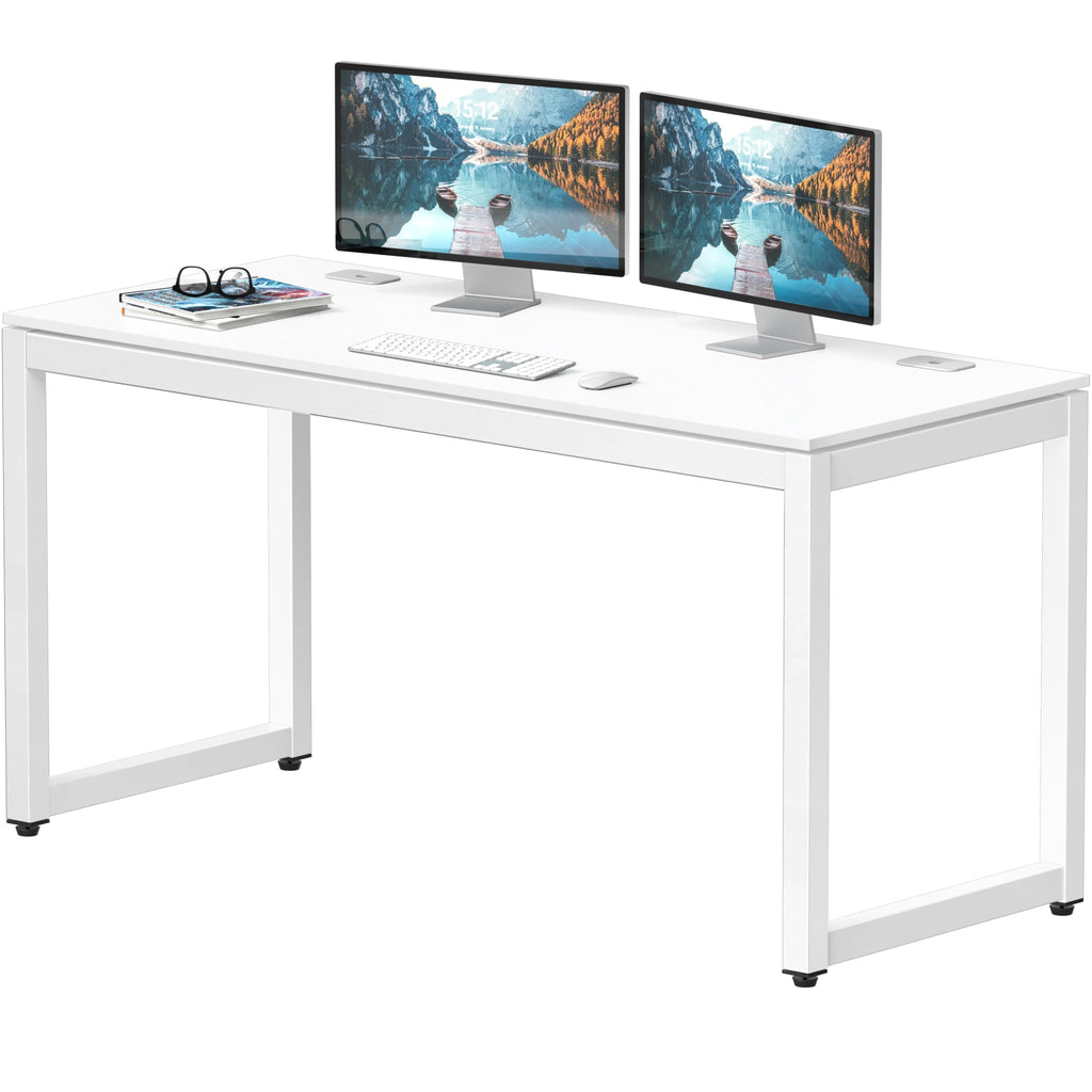55-Inch White Office Computer Desk Z816