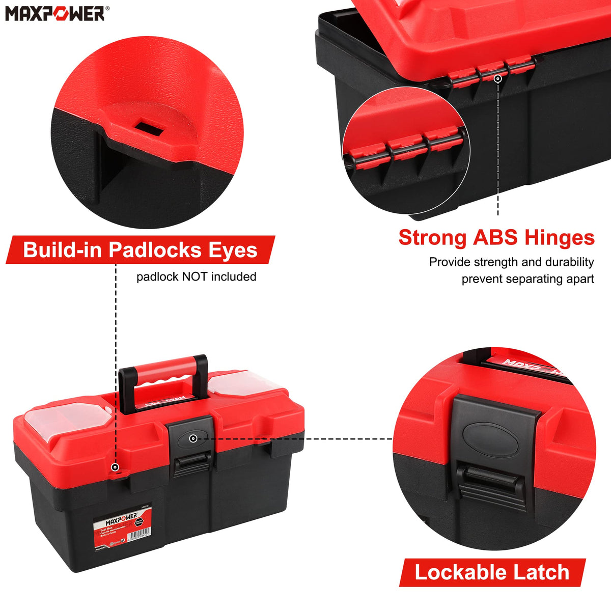 Small Plastic Tool Box with Handle J190148