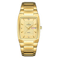 Square Stainless Steel Analog Quartz Watch with Date G50552