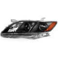 Black Housing Amber Reflector Clear Lens Headlight Assemblies S35160