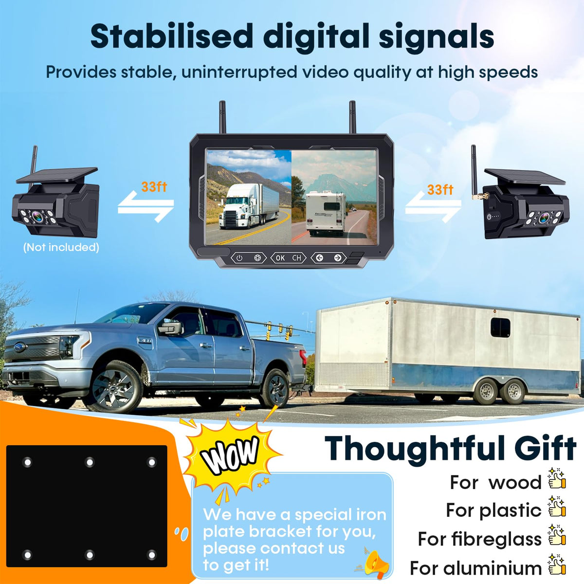 1080P HD Wireless Backup Camera V184208
