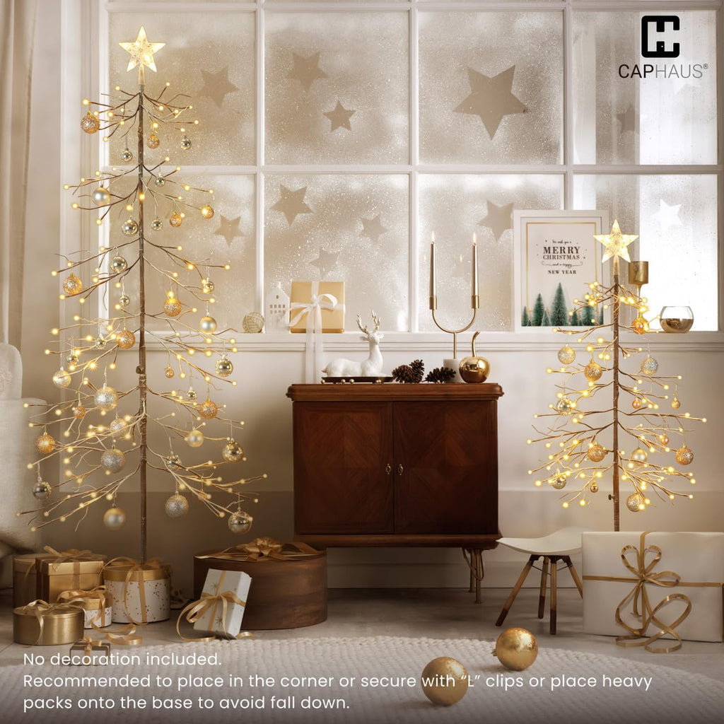 8 Ft Pre-Lit Twinkling Christmas Tree with Lights A9467