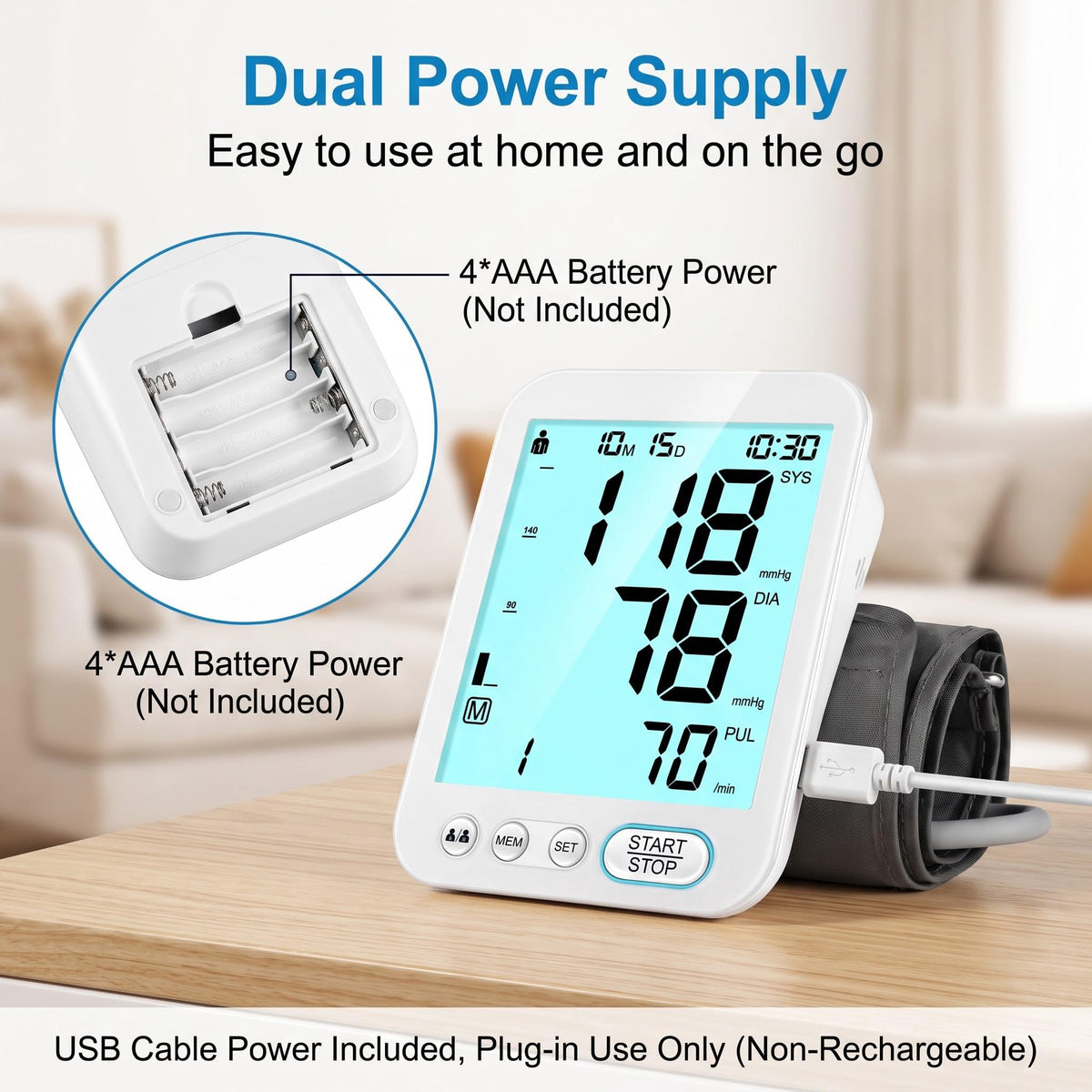 Blood Pressure Monitor Upper Arm with Storage Bag U29191