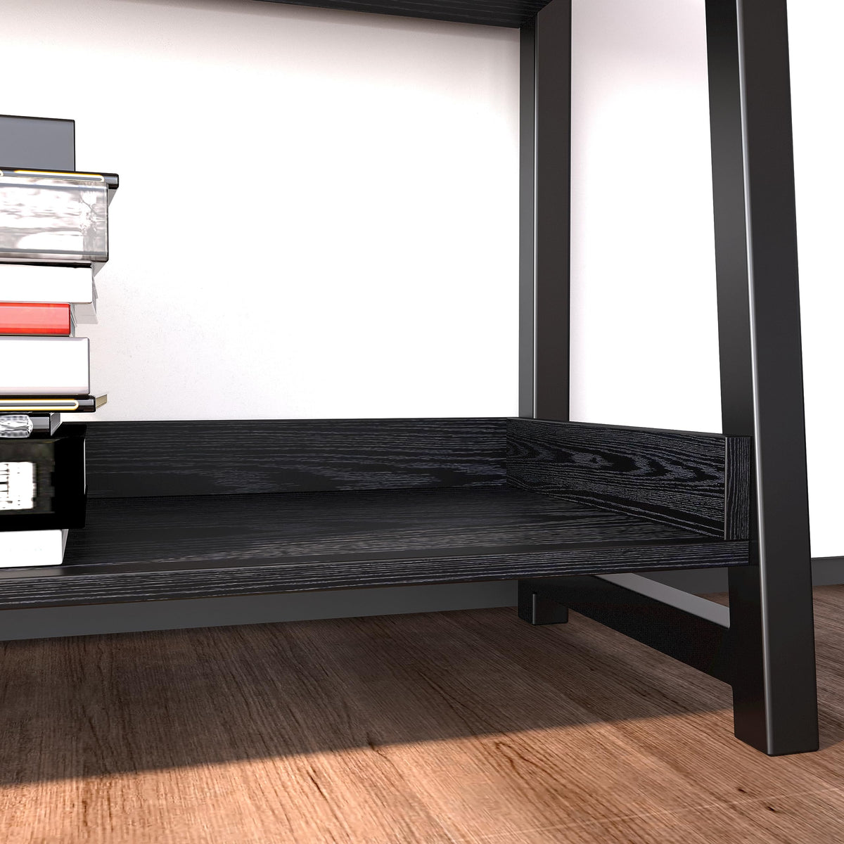 5-Tier Industrial Ladder Shelf Bookcase I236500