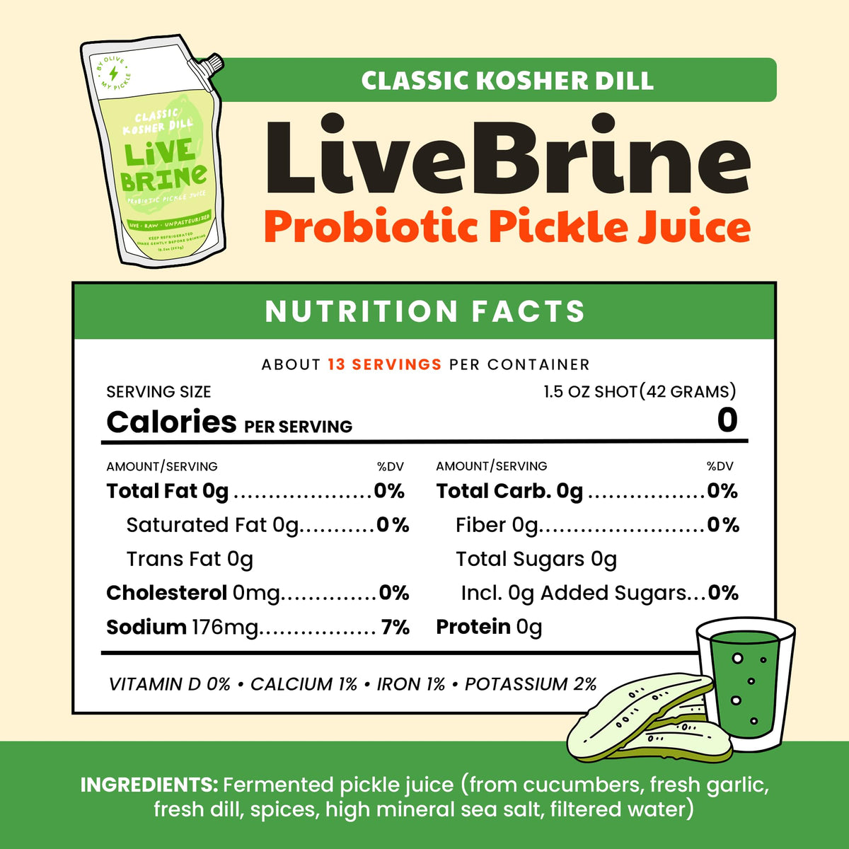 Probiotic Pickle Juice 12pk U4348