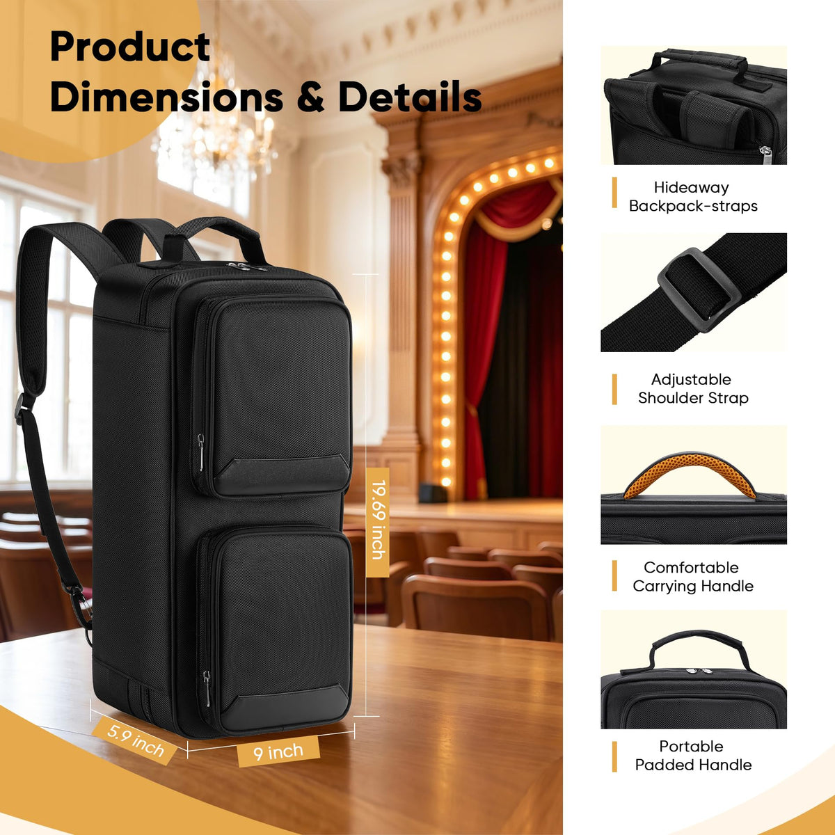 Padded Trumpet Gig Bag with Multi-Pocket J69082