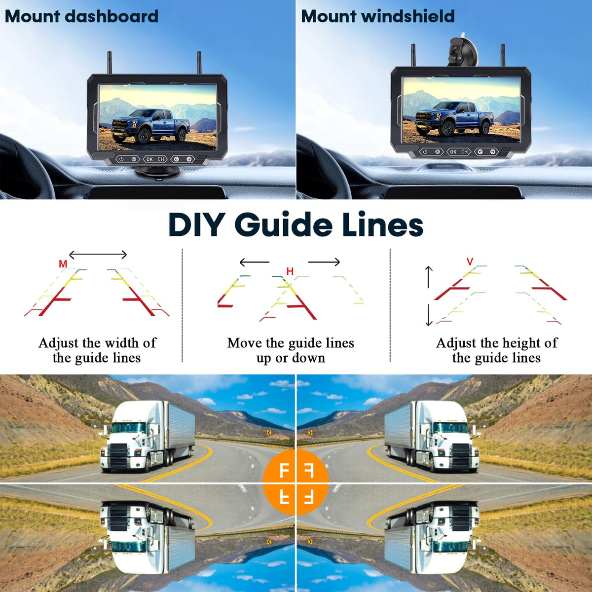 1080P HD Wireless Backup Camera V184208