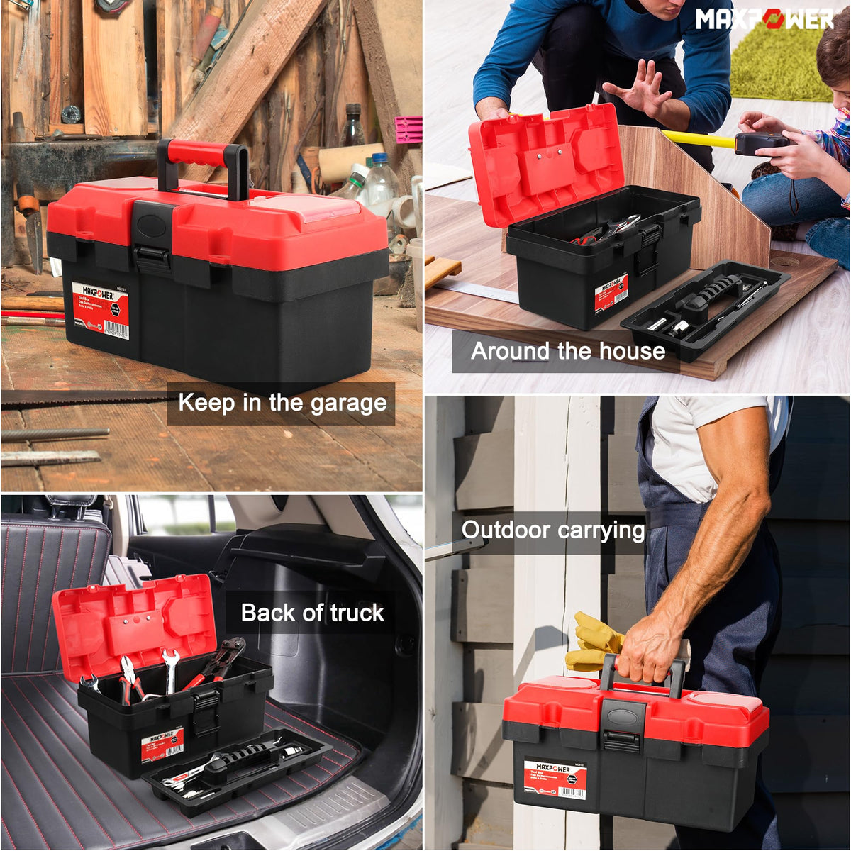 Small Plastic Tool Box with Handle J190148