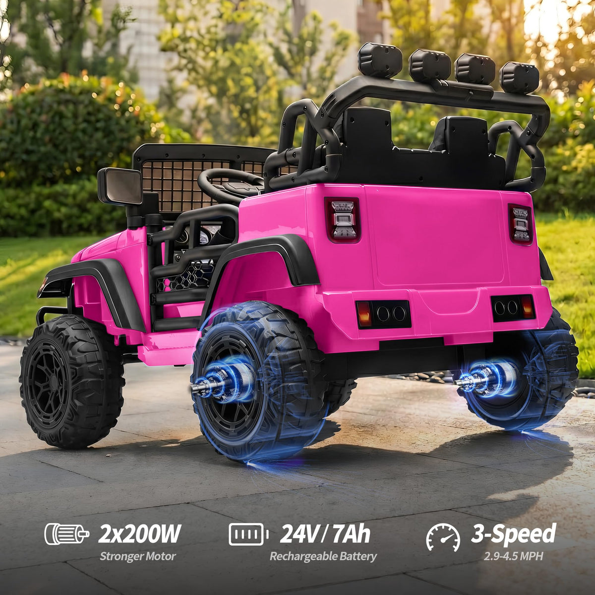 2 Seater 24V Electric Ride on Car with Remote G3549