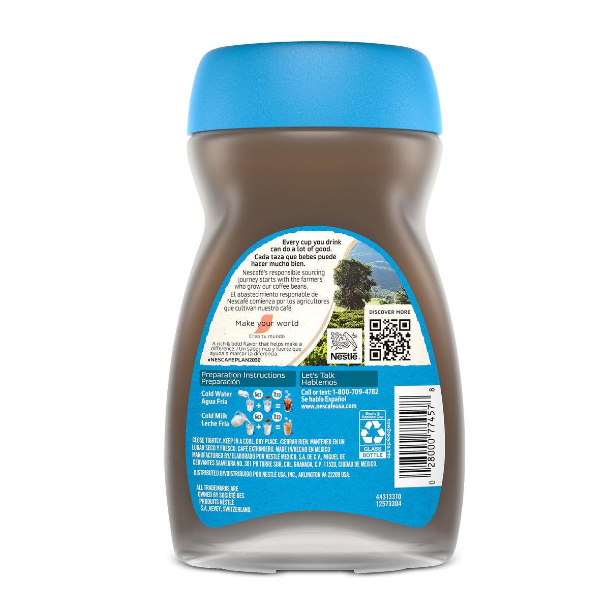 Instant Iced Coffee, 2 Jars 6 oz B440