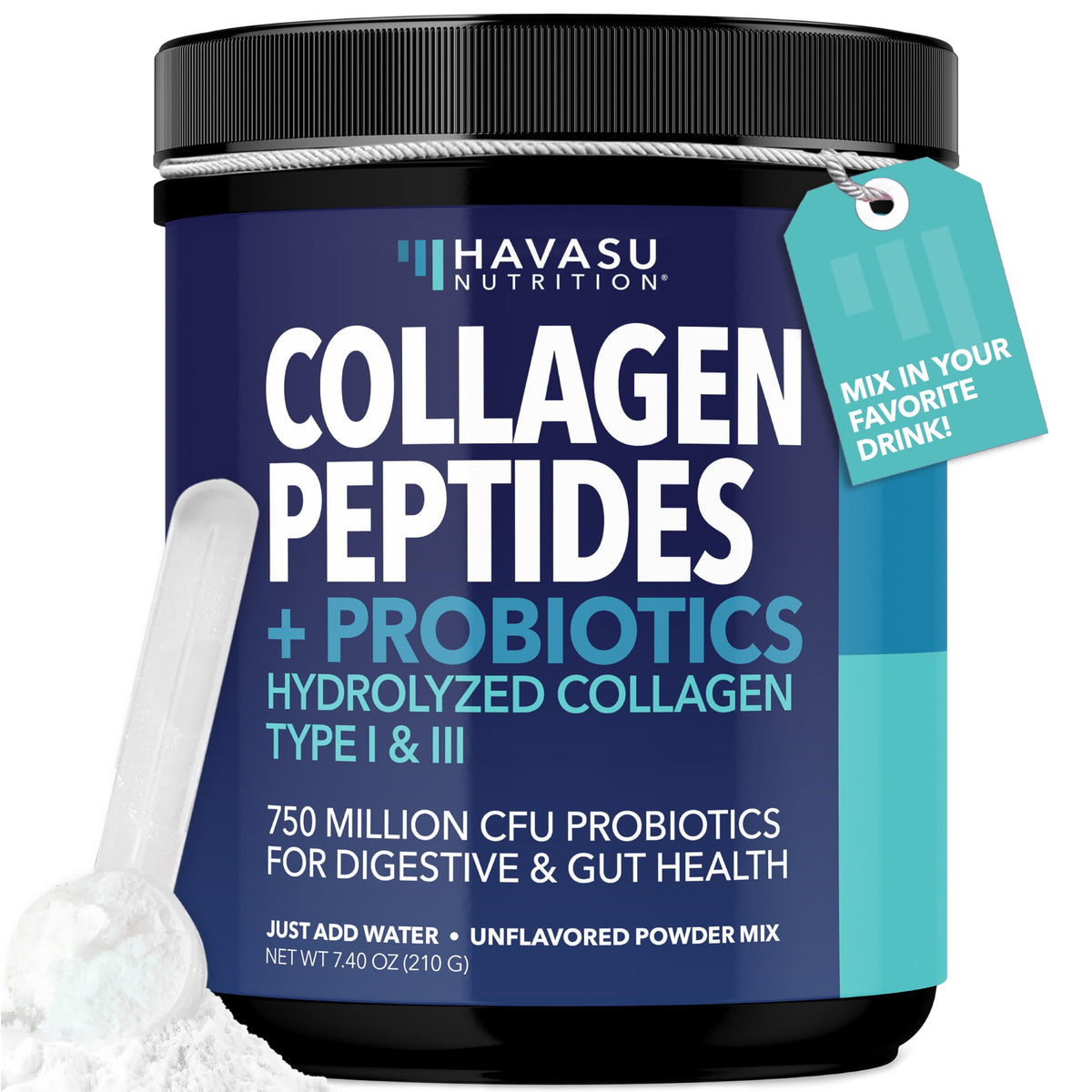 Unflavored Collagen Peptides Powder with Probiotics C318994