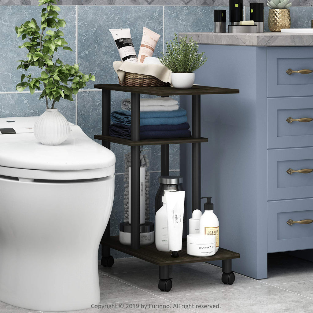 C Shaped Side Table with Casters K3208