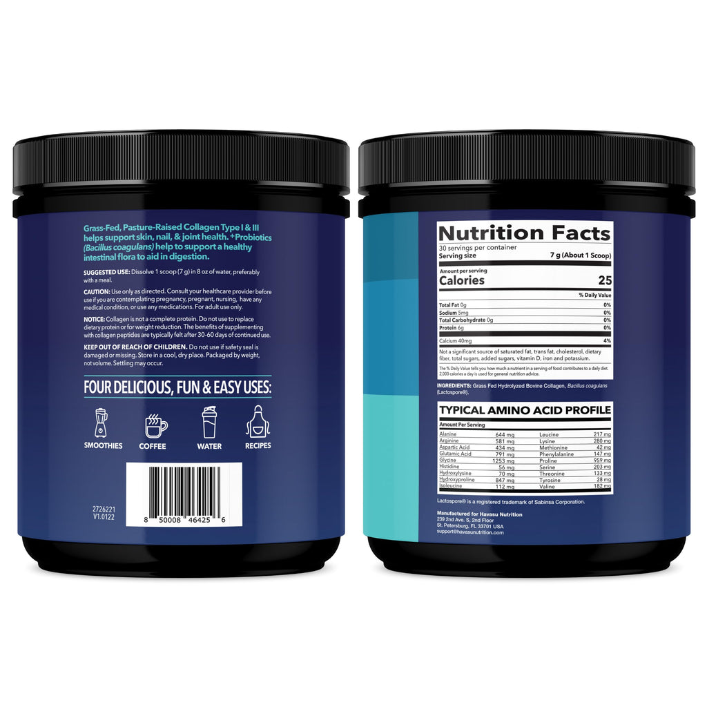 Unflavored Collagen Peptides Powder with Probiotics C318994