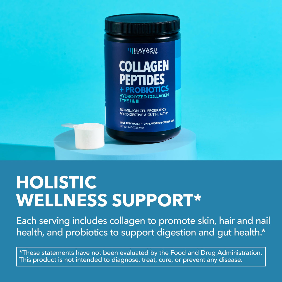 Unflavored Collagen Peptides Powder with Probiotics C318994
