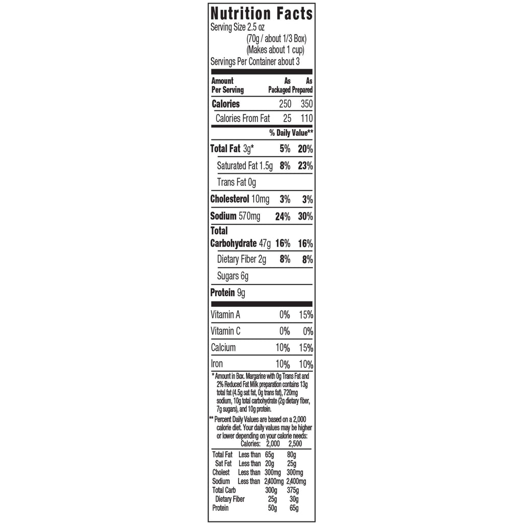 Macaroni & Cheese Dinner 24 ct 7.25 oz H5770