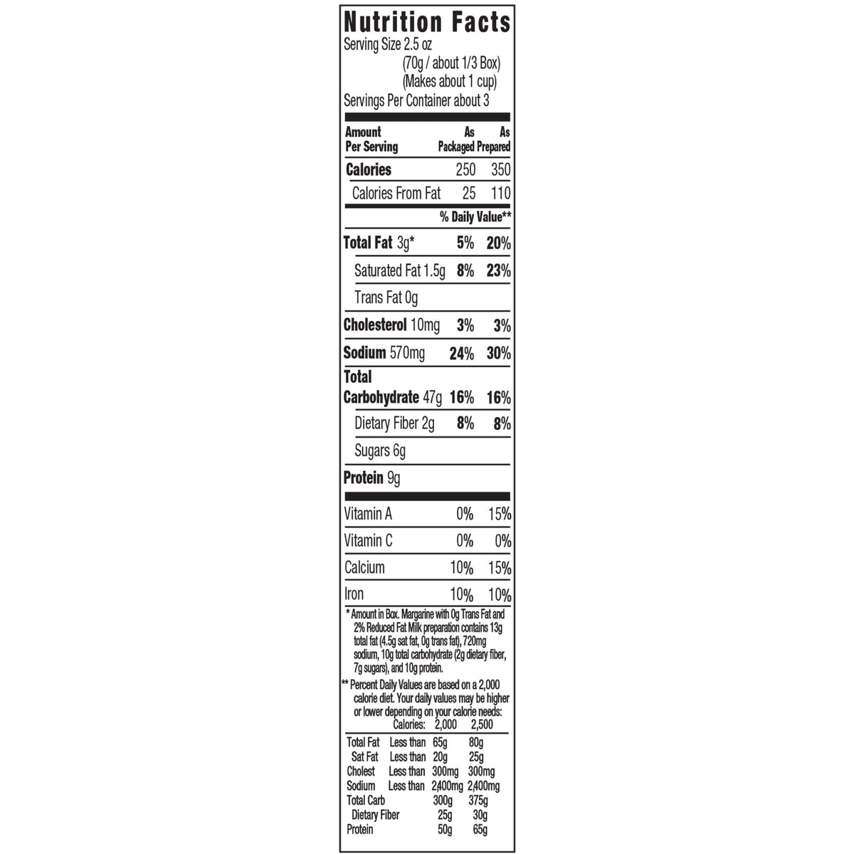 Macaroni & Cheese Dinner 24 ct 7.25 oz H5770