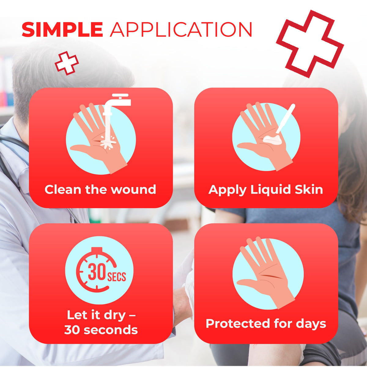 Waterproof Liquid Bandage 10 Count F420529