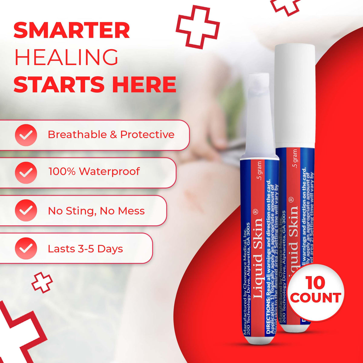 Waterproof Liquid Bandage 10 Count F420529