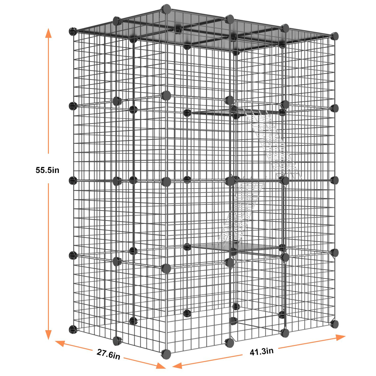 Large Detachable Metal Wire Cat Enclosure Q794