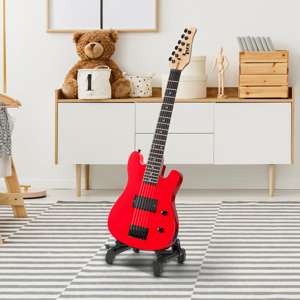 30” Electric Guitar Kit with Amp Cable, 6 Picks, Solid Wood Body, Red S545831