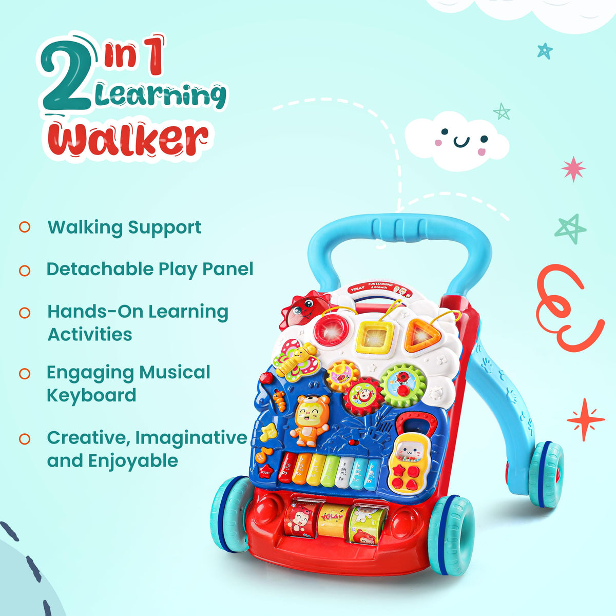 Baby Walker with Batteries B1889