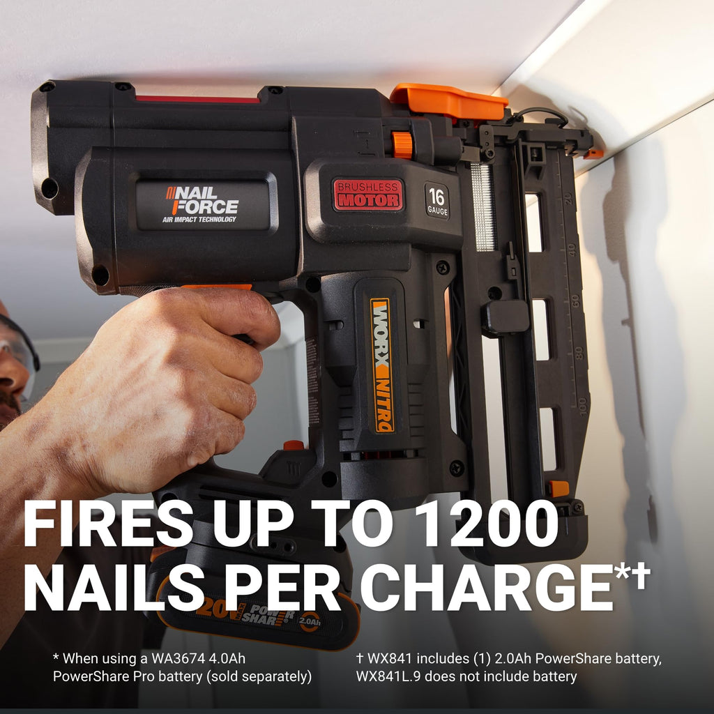 20V 16GA Cordless Finish Nailer P956