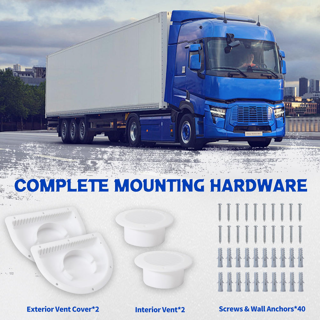 RV Vent Covers with Mounting Hardware L3934